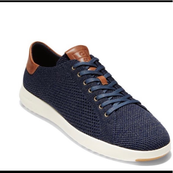 Cole Haan Shoes | Grandpro Tennis Stitchlite Sneaker in Navy Stitch Lite British Tan | Color: Blue | Size: 8 | Bethfriedman's Closet